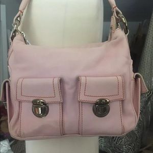 MARC JACOBS PINK LEATHER HOBO BAG